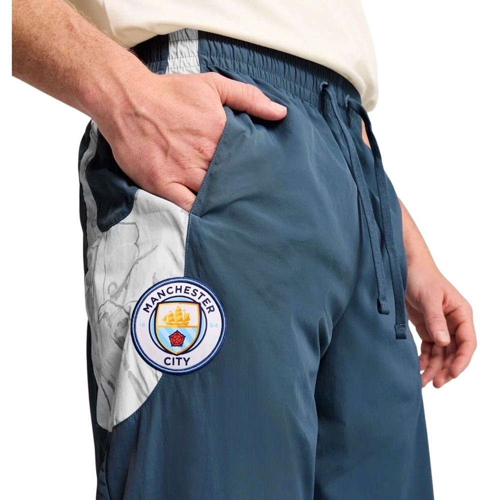 Puma Manchester City Pants Mens Medium Blue Excellence Track Pants